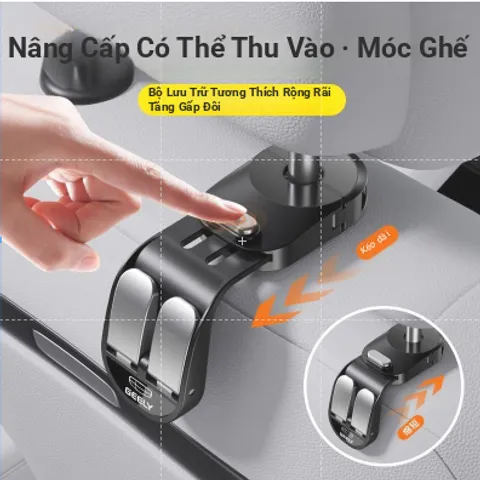 Có Thể Thu Vào Móc Xe Ô Tô Ghế Sau Móc Trước Phía Sau Móc Nhỏ Lưu Trữ Nội Thất Đồ Dùng Xe Hơi Thiết Thực