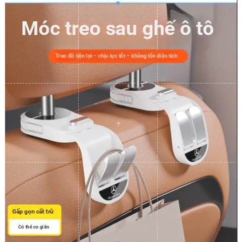 Có Thể Thu Vào Móc Xe Ô Tô Ghế Sau Móc Trước Phía Sau Móc Nhỏ Lưu Trữ Nội Thất Đồ Dùng Xe Hơi Thiết Thực