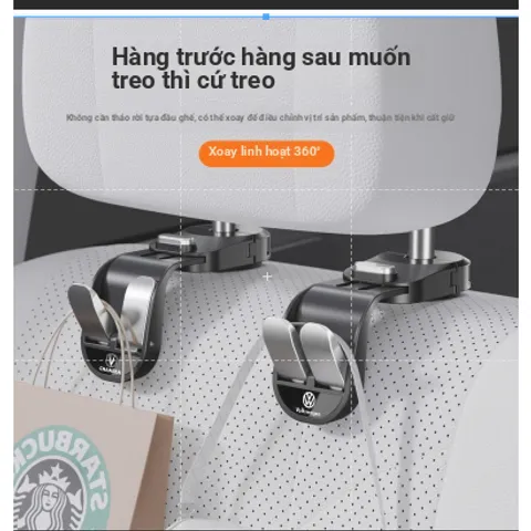 Có Thể Thu Vào Móc Xe Ô Tô Ghế Sau Móc Trước Phía Sau Móc Nhỏ Lưu Trữ Nội Thất Đồ Dùng Xe Hơi Thiết Thực