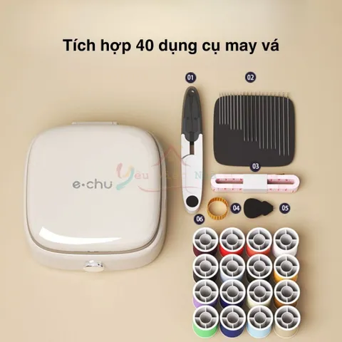 Hộp Kim Chỉ 40 Món Tiện Lợi Khâu Vá Quần Áo - Bộ Hộp Kim Chỉ May Vá Đa Năng