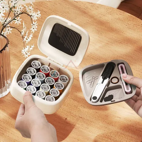 Hộp Kim Chỉ 40 Món Tiện Lợi Khâu Vá Quần Áo - Bộ Hộp Kim Chỉ May Vá Đa Năng