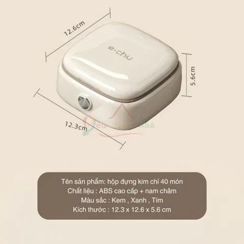 Hộp Kim Chỉ 40 Món Tiện Lợi Khâu Vá Quần Áo - Bộ Hộp Kim Chỉ May Vá Đa Năng