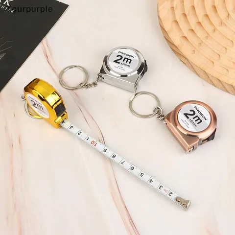 Thước Cuộn Mini Nhỏ Gọn  Di Động Thước Băng Di Động Móc Chìa Khóa Di Động 2 M Thước Băng Thép Gia Đình
