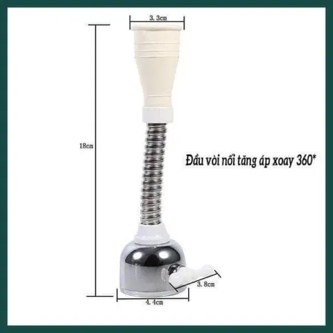 Vòi Nối Tăng Áp Xoay 360 Độ