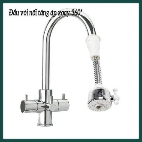 Vòi Nối Tăng Áp Xoay 360 Độ