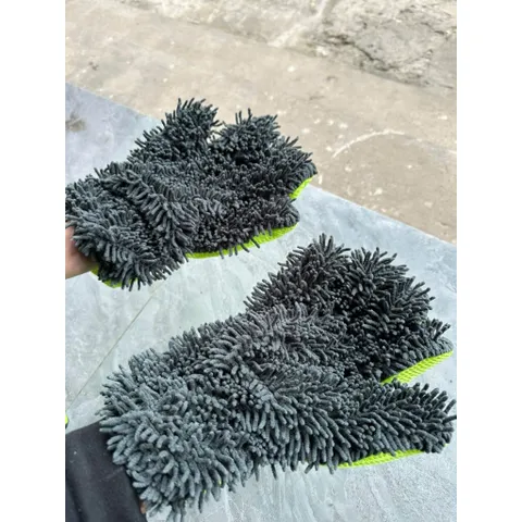 Găng Tay Rửa Xe Xỏ 5 Ngón San Hô Tạo Bọt Rửa Xe Ô Tô, Găng Tay Siêu Tạo Bọt, Chất Liệu Mềm Mịn Dễ Luồn Ngóc Ngách