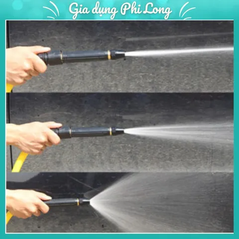 Đầu Vòi Xịt Tăng Áp Tuói Cây, Rửa Xe Cực Mạnh. Vòi Phun Áp Suất Cao Đa Chức Năng