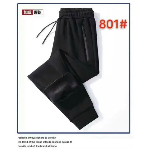 Quần nỉ lót lông nam siêu ấm chống chọi đại hàn dáng Jogger thể thao chất dày dặn co dãn tốt mã 801