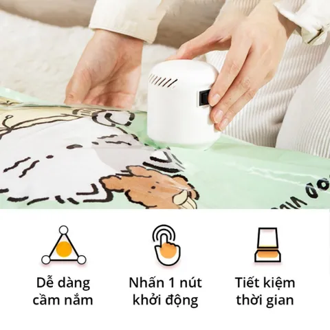 Bơm Điện Hút Chân Không Quần Áo Siêu Mạnh Dùng Động Cơ Bền Bỉ, Kích Thước Nhỏ Gọn, Thao Tác Đơn Giản Dễ Sử Dụng