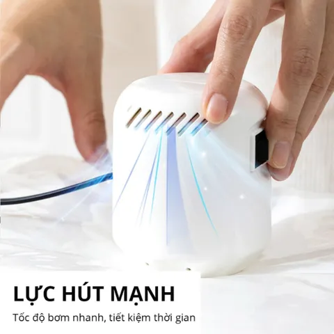 Bơm Điện Hút Chân Không Quần Áo Siêu Mạnh Dùng Động Cơ Bền Bỉ, Kích Thước Nhỏ Gọn, Thao Tác Đơn Giản Dễ Sử Dụng