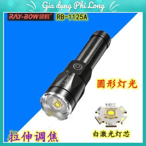 Đèn Pin Siêu Sáng Ray-Bow RB-1125 Pin Bền Kéo Dài Đến 8h
