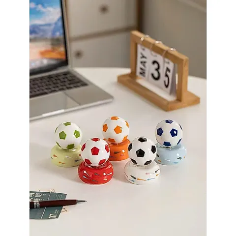 Tượng Gốm Trang Trí Hình Quả Bóng Đá, Bóng Rổ Decor Bàn Làm Việc, Kệ Tivi Phong Cách Thể Thao Dễ Thương
