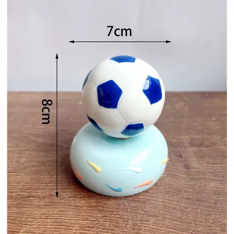 Tượng Gốm Trang Trí Hình Quả Bóng Đá, Bóng Rổ Decor Bàn Làm Việc, Kệ Tivi Phong Cách Thể Thao Dễ Thương
