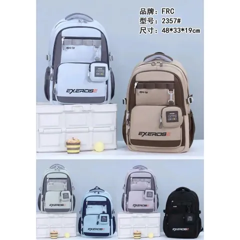 [HÀNG MỚI VỀ] Balo Đi Học Unisex FRC 2357 Cỡ Lớn Nhiều Ngăn Tiện Lợi, Cặp Sách Thể Thao Nam Nữ Đi Chơi Du Lịch