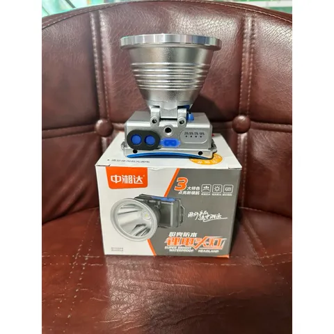 Đèn pin đội đầu XJ78 siêu sáng chiếu xa ánh sáng trắng, vàng pin trâu công suất lớn vỏ hợp kim nhôm