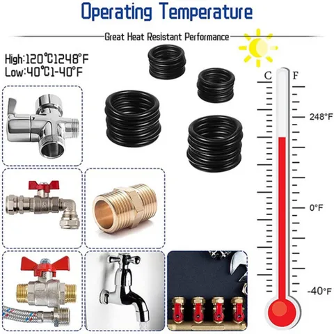 .Hộp 400 gioăng cao su và 200 ron cao su chất lượng thay thế băng tan, ron chỉ cao su 24 size chịu dầu, nhiệt độ cao 033