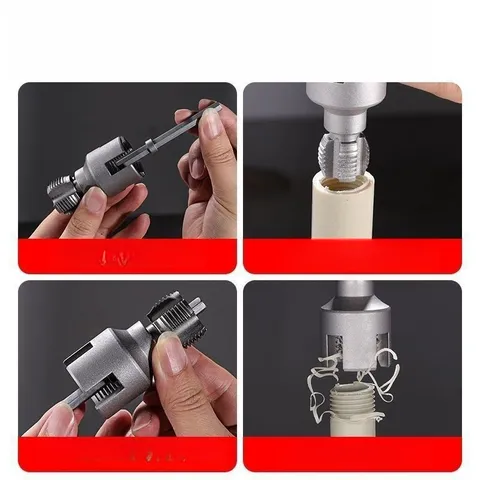 Mũi Tạo Ren Trong Ngoài Ống Nước PPR D20/D25 – Dụng Cụ Gắn Khoan Tiện Lợi
