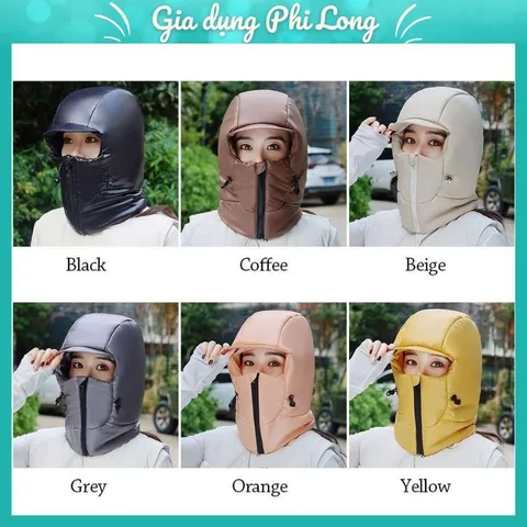 Mũ Bomber, Mũ mùa đông đi xe đạp ấm áp, ngoài trời dày tích hợp mặt tai chống gió Mũ Nga dành cho nam nữ