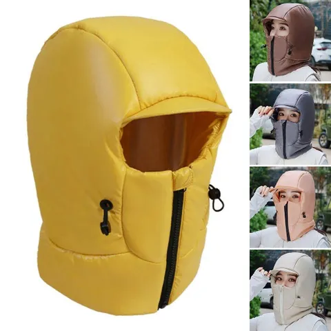 Mũ Bomber, Mũ mùa đông đi xe đạp ấm áp, ngoài trời dày tích hợp mặt tai chống gió Mũ Nga dành cho nam nữ