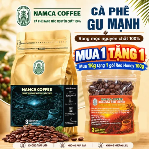 (1 Kg) CÀ PHÊ GU MẠNH - Rang Mộc Nguyên Chất 100%. (Đã bao gồm 8% VAT) 899241