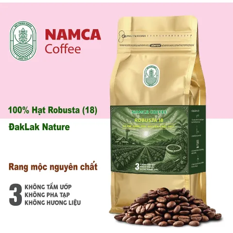 (1 Kg) CÀ PHÊ ROBUSTA S18 (Đak Lak) - Rang Mộc Nguyên Chất 100% (Đã bao gồm 8% VAT) 899245