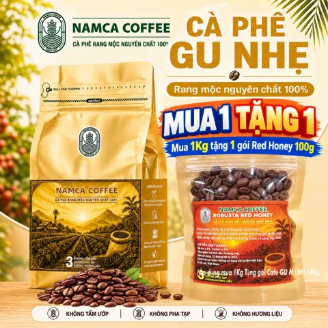 (1 Kg) CÀ PHÊ GU NHẸ - Rang Mộc Nguyên Chất 100%. (Đã bao gồm 8% VAT) 899242