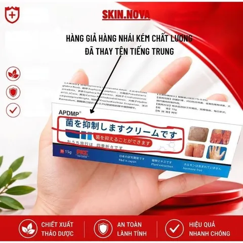 2 TUÝP TẶNG 1 Kem Bôi Nấm Ngứa Viêm Da Cơ Địa NHẬT BẢN Hắc Lào, Tổ Đỉa, Vẩy Nến, Á Sừng, Lang Ben Hiệu Quả