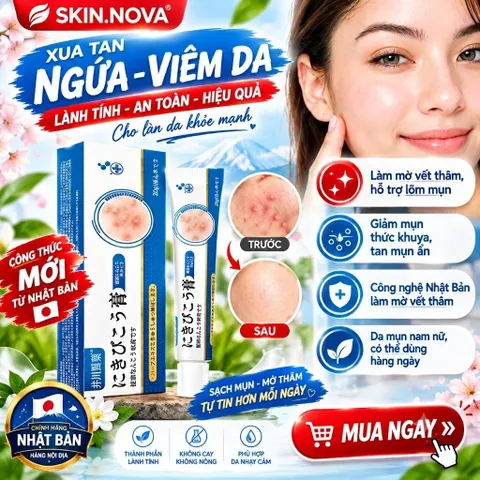 Kem hỗ trợ  thâm mụn  Viêm, Mụn Đầu Đen [NHẬT BẨN] Clear Skin Cream – Dịu Nhẹ, Lành Tính Cho Người Lớn & Tuổi Dậy Thì