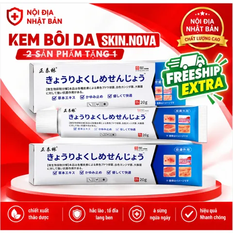 2 TUÝP TẶNG 1 Kem Bôi Nấm Ngứa Viêm Da Cơ Địa NHẬT BẢN Hắc Lào, Tổ Đỉa, Vẩy Nến, Á Sừng, Lang Ben Hiệu Quả