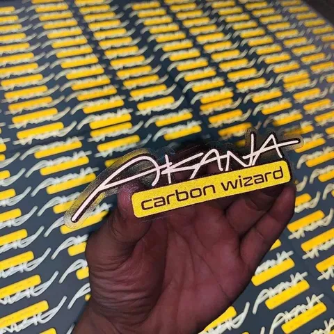 Tem AKANA carbon wizard phản quang chính hãng decal 3M công nghệ in cộm Nhật Bản trang trí xe hơi, xe máy, nón bảo hiểm