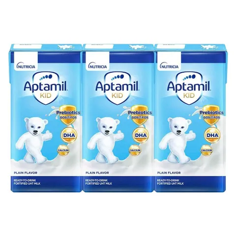 [Lốc 3 Hộp] Sữa pha sẵn Aptamil Kid 110ml/180ml, tiêu hóa khỏe mạnh, tăng sức đề kháng