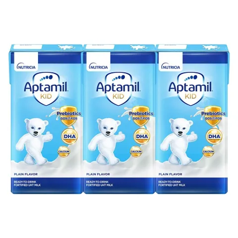 [Lốc 3 Hộp] Sữa pha sẵn Aptamil Kid 110ml/180ml, tiêu hóa khỏe mạnh, tăng sức đề kháng