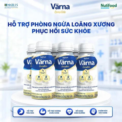 Lốc 6 Chai Sữa Bột Pha Sẵn Varna Complete, Diabetes, Colostrum 237ml - Dinh dưỡng toàn diện cho người lớn