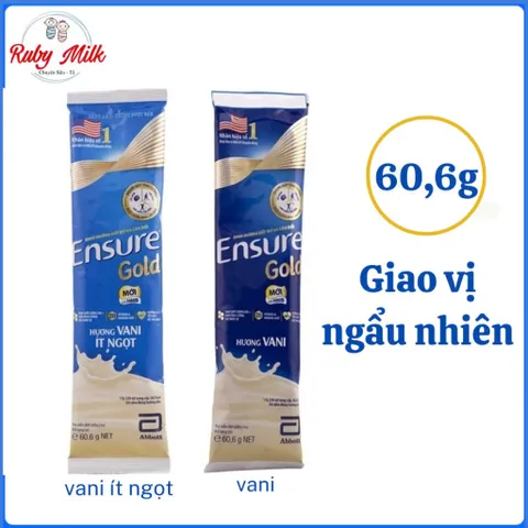 Sữa Ensure Gold Dạng Gói 60,6g/gói (Giạo vị ngẫu nhiên)