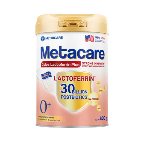 Sữa Bột Metacare Colos Lactoferrin Plus Lon 800g – Tăng Đề Kháng, Hấp Thu Tốt, Cho Bé