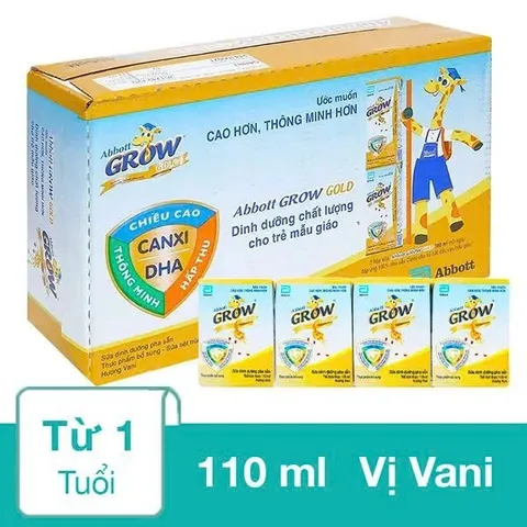 Thùng 48 Hộp Sữa Bột Pha Sẵn Abbott Grow Gold 110ml/180ml