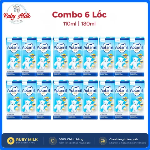 Sữa Công Thức Pha Sẵn Aptamil KID và Aptamil SUPER GOLD KID Hộp 110ml, 180ml