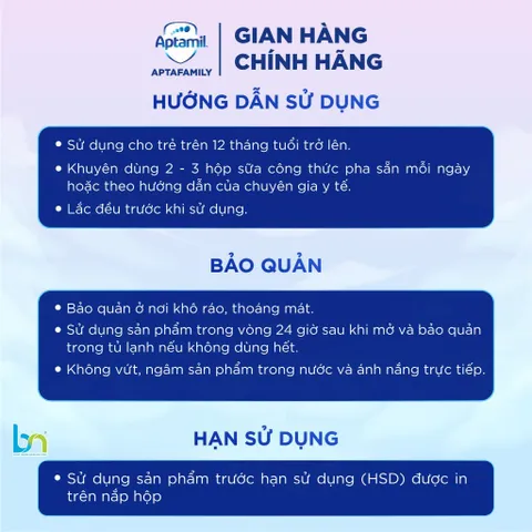 Sữa Công Thức Pha Sẵn Aptamil KID và Aptamil SUPER GOLD KID Hộp 110ml, 180ml