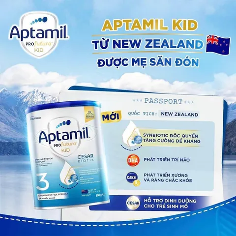 [Combo 2 Lon] Sữa Aptamil New Zealand Profutura Cesar Biotik Số 1,2,3 800g - Sữa Bột Công Thức
