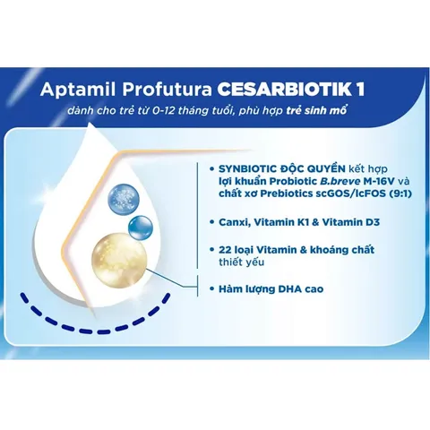 [Combo 2 Lon] Sữa Aptamil New Zealand Profutura Cesar Biotik Số 1,2,3 800g - Sữa Bột Công Thức