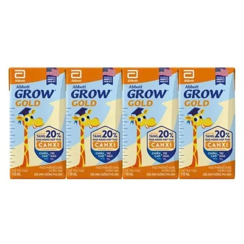Combo 2 thùng Sữa Pha Sẵn Abbott Grow Gold Hộp 110ml