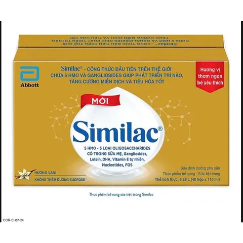 Thùng 48 hộp Sữa bột pha sẵn Similac IQ 110m/180ml