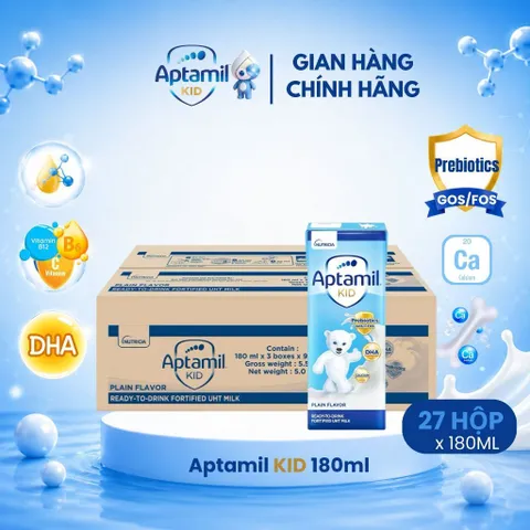 Thùng Sữa dinh dưỡng pha sẵn Aptamil KID 110ml, 180ml tiện lợi, dinh dưỡng cho bé