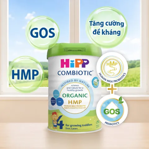 [COMBO 2 LON] (TEM VẠN AN) - Sữa Bột Công Thức HIPP Organic Combiotic Số 1,2,3,4 Lon 800g - Tiêu Hóa