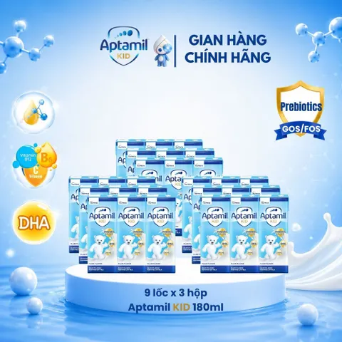 Thùng Sữa dinh dưỡng pha sẵn Aptamil KID 110ml, 180ml tiện lợi, dinh dưỡng cho bé