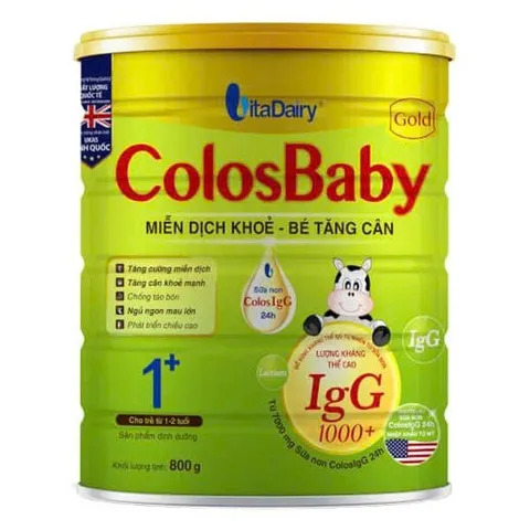 Sữa bột ColosBaBy Gold Lon 800g Đủ Số Cho Bé