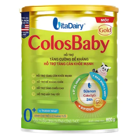 Sữa bột ColosBaBy Gold Lon 800g Đủ Số Cho Bé