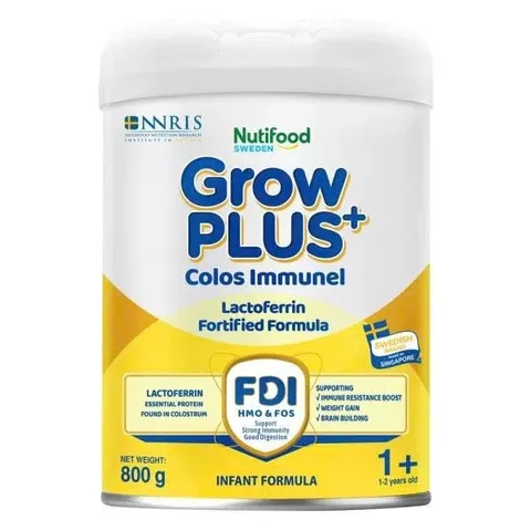 [Chính Hãng] Sữa Bột Nutifood GrowPLUS+ Vàng Immunel 0+,1+,2+ Lon 800g - Sữa Non. Tăng đề kháng