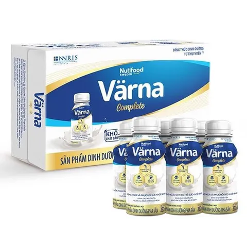 Thùng 24 Chai Sữa Bột Pha Sẵn Varna Complete Chai 237ml - Dinh dưỡng toàn diện cho người lớn