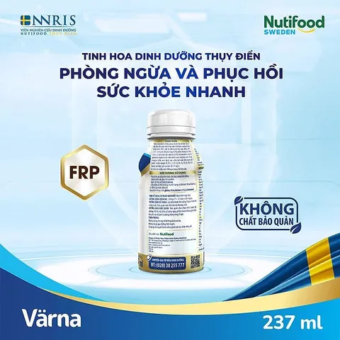 Thùng 24 Chai Sữa Bột Pha Sẵn Varna Complete Chai 237ml - Dinh dưỡng toàn diện cho người lớn